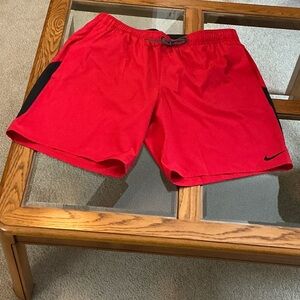 Nike Men's Vibrant Red Sports Shorts